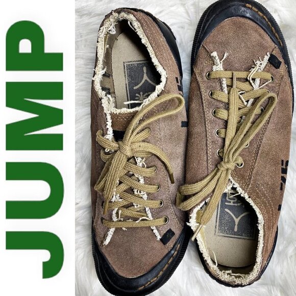 JUMP J-75 Breakk Brown Suede Lace Up Sneakers, Size 9 - Picture 3 of 10